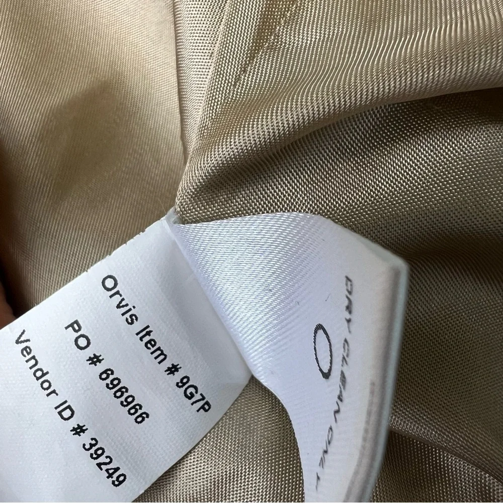 Orvis Men’s XL Navy Wool Windowpane Dress Vest - Picture 9 of 9